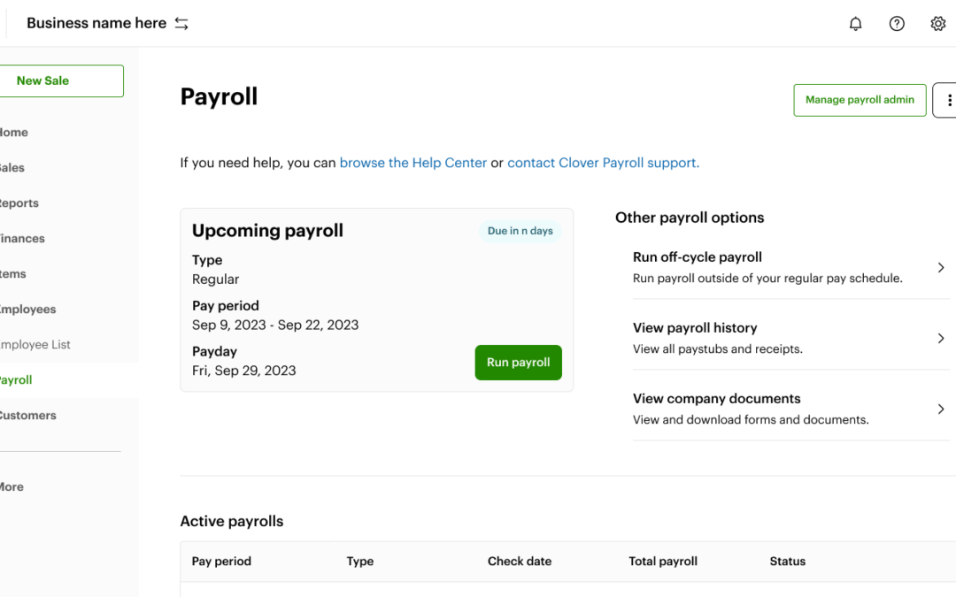 Clover Payroll