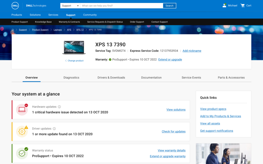 Dell Product Support