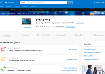 Dell Product Support