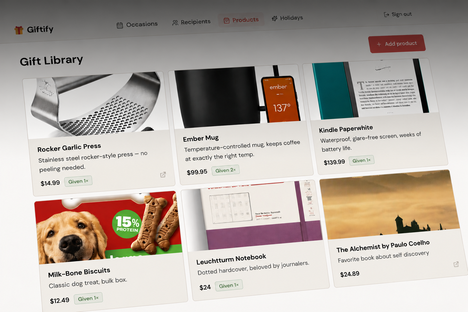 giftify_heading CampOps Consumer - OOUX