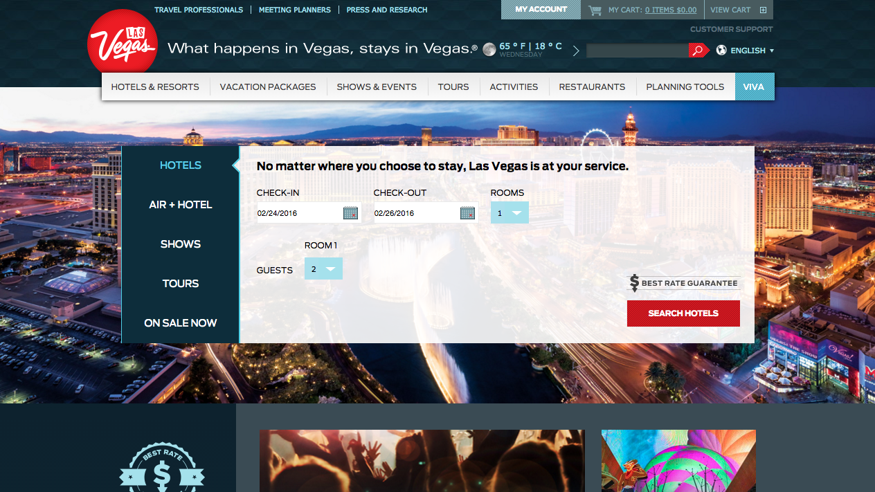 LasVegas.com Optimization