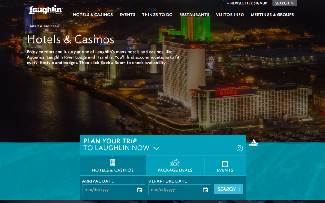 VisitLaughlin.com Redesign