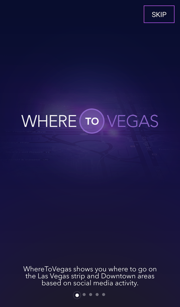 Where to Vegas Title Screen